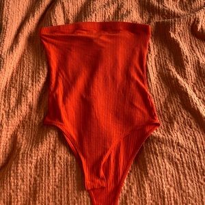 Red bodysuit